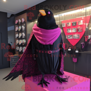 Magenta Blackbird mascot...