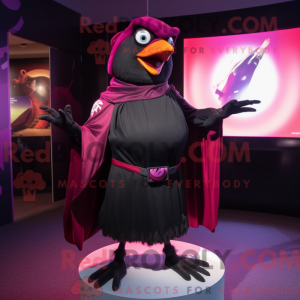 Magenta Blackbird mascot...