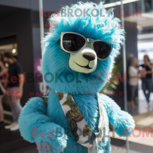 Sky Blue Alpaca mascot...