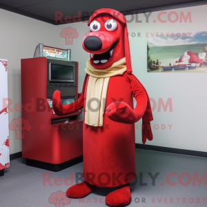 Red Hot Dogs mascot costume...