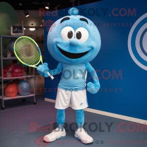 Cyan tennisracket...