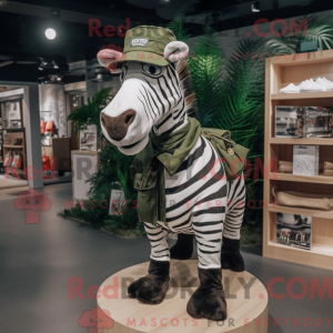 Forest Green Zebra máscara...
