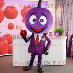 Purple Cherry Maskottchen...