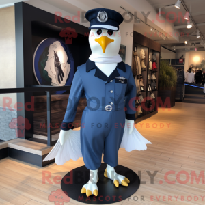 Navy Dove mascot costume...