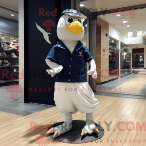 Navy Dove mascot costume...