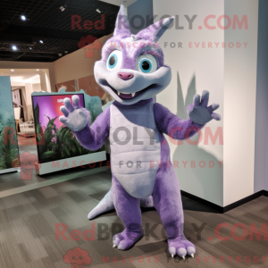 Lavender Chupacabra mascot...