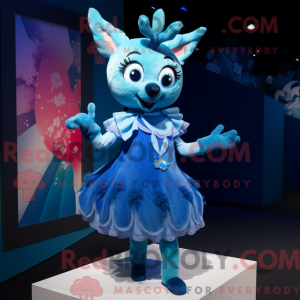 Blue Deer-mascottekostuum...