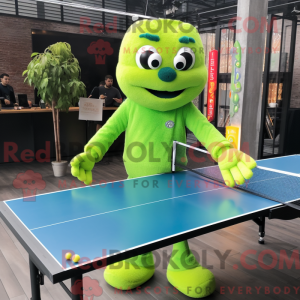 Lime Green Ping Pong Table...