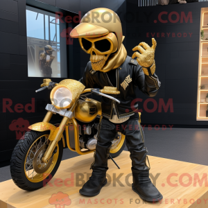Gold Knife Thrower mascot...