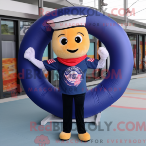 Navy Donut maskot kostume...