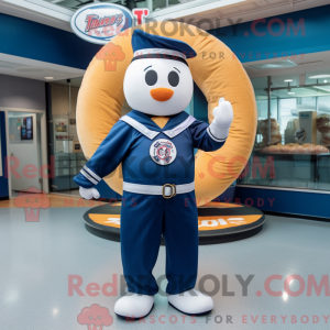 Navy Donut maskot kostume...