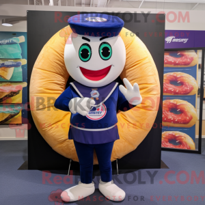 Navy Donut mascot costume...