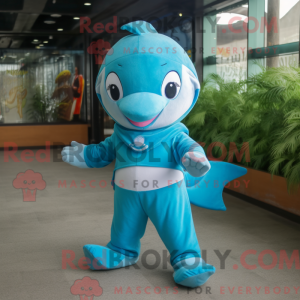 Dolphin maskot kostume...
