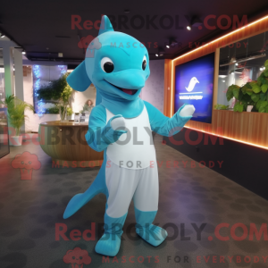 Dolphin mascot costume...