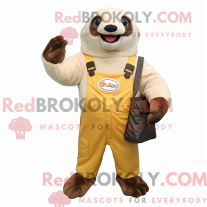 Cream Sloth mascot costume...