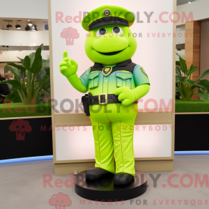 Lime Green Police Officer...
