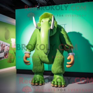 Green Mammoth mascot...