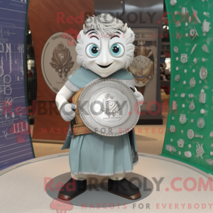 Silver Celtic Shield mascot...