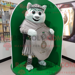 Silver Celtic Shield mascot...