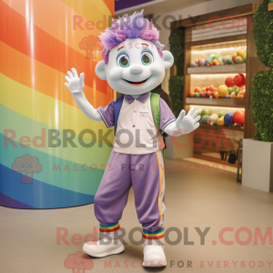 Lavender Rainbow mascot...