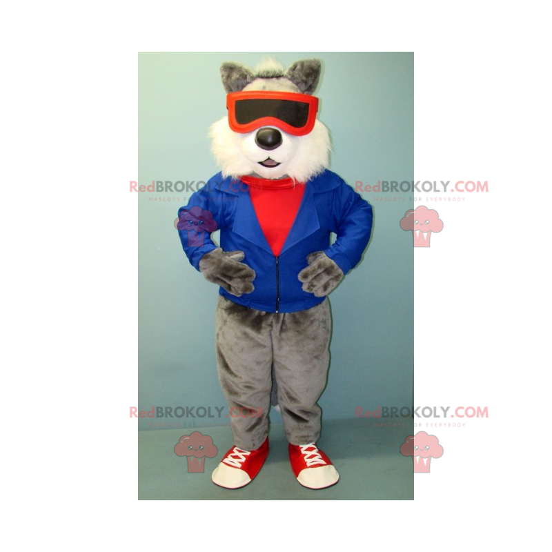 Mascota de gato en chándal y zapatillas - Redbrokoly.com