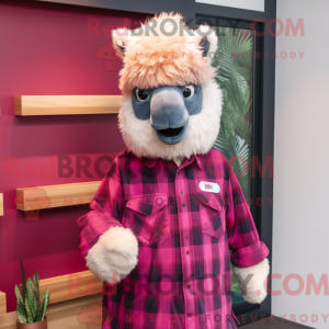 Magenta Alpaca mascot...