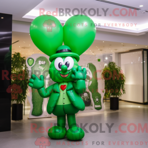 Green Heart Shaped Balloons...