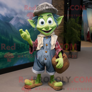 Olive Wizard maskot kostume...