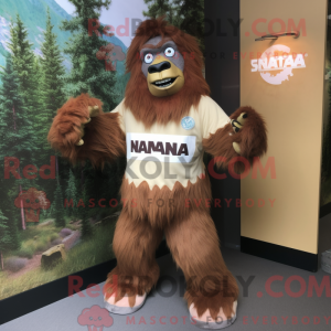 Sasquatch mascottekostuum...