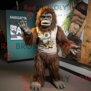 Sasquatch mascottekostuum...