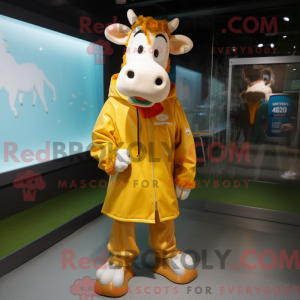 Jersey Cow maskot kostume...