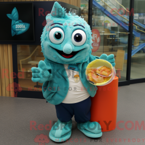 Teal Fish And Chips...