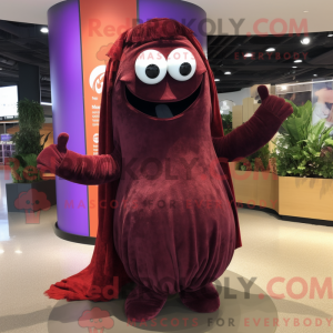 Maroon Eggplant mascot...