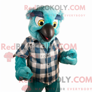 Postava maskota Teal Macaw...