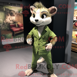 Oliven Ferret máscara de...