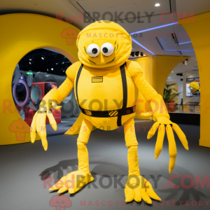 Yellow Spider mascot...