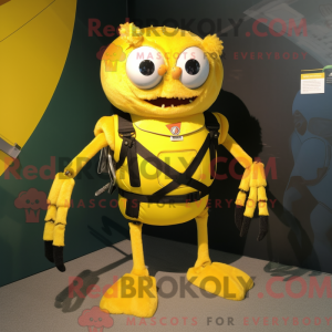 Yellow Spider mascot...