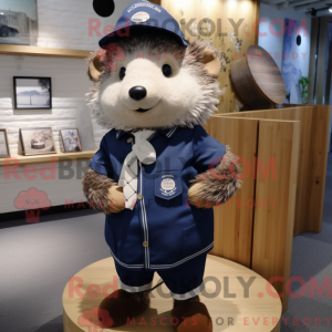Navy Hedgehog mascot...