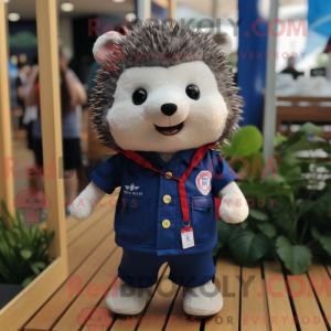 Navy Hedgehog mascot...