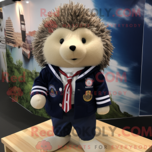 Navy Hedgehog mascot...