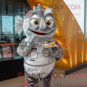 Boneco de máscara de peixe...