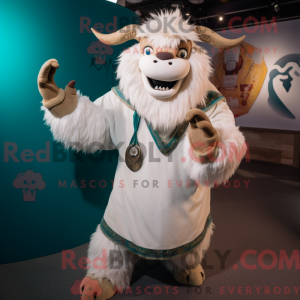 White Yak mascot costume...