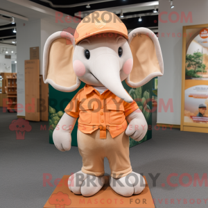 Peach Elephant mascot...
