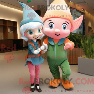 Peach Elf Maskottchen...