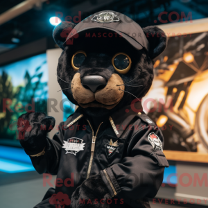 Black Puma mascot costume...
