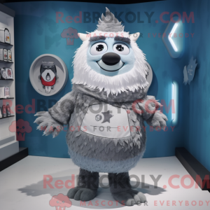 Gray Ice mascot costume...
