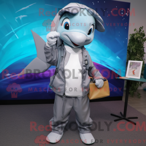 Silver Dolphin mascot...