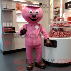 Pink Chocolates mascot...