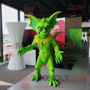 Limegrøn Gargoyle maskot...