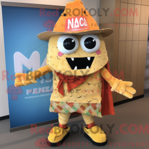 Nachos maskotdraktfigur...